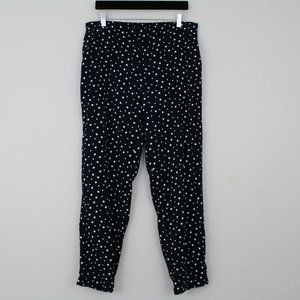 Cynthia Rowley Navy Blue & White Polka Dot Pants